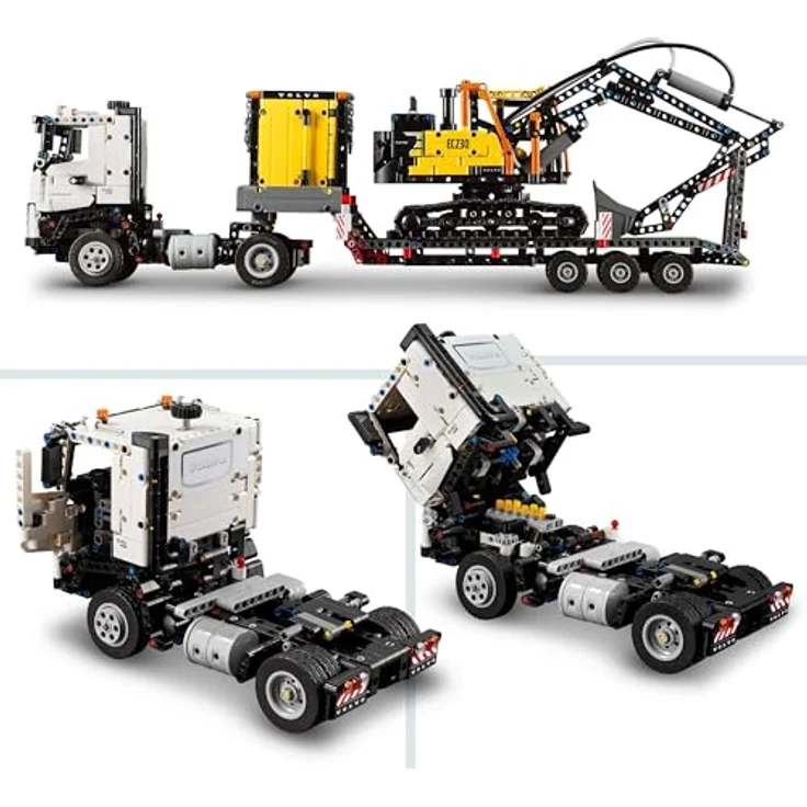 LEGO Technic Volvo FMX LKW mit EC230 Electric Raupenbagger, Baufahrzeuge Spielzeug für Kinder ab 10 Jahren, Bagger-Spielzeugset 42175 – Bild 3