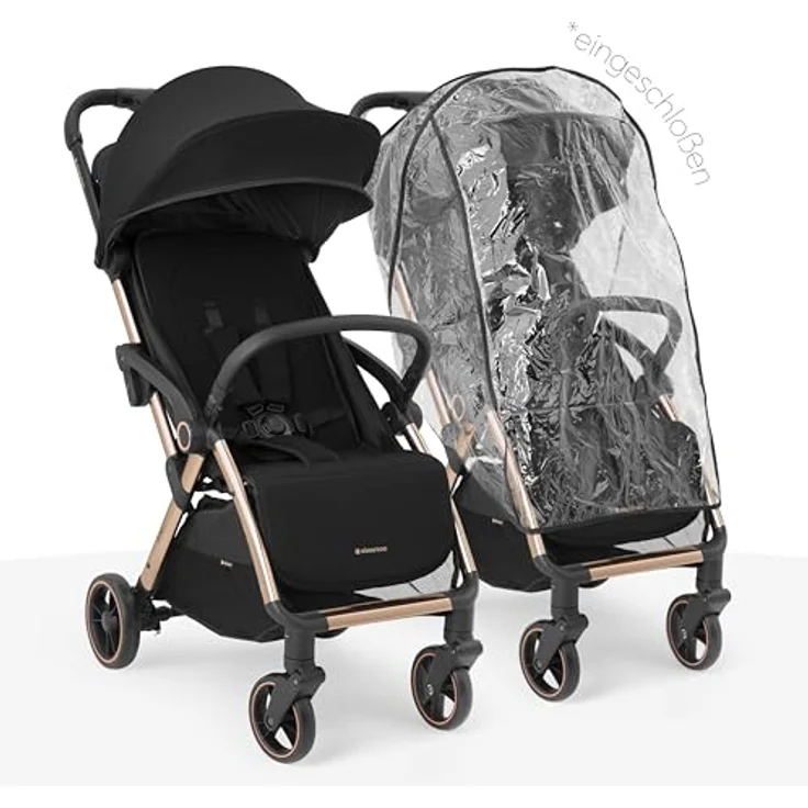 Kikkaboo Kinder-Buggy Kinderwagen, Buggy Eden 22 kg, Federung Regenschutz zusammenklappbar, blau – Bild 4