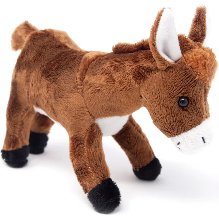 Cornelissen Kuscheltier Esel braun, 23 cm, weiches Material