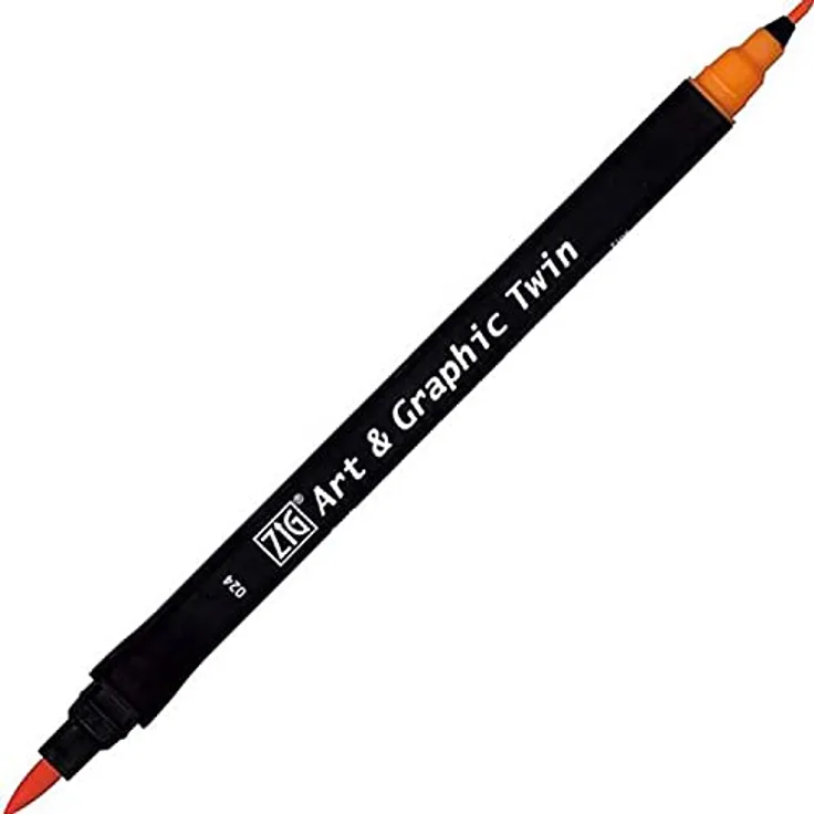 ZIG Art and Graphic Twin Tip Bürste Marker 024 Scarlet