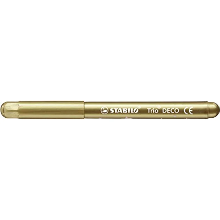 Metallic-Filzstift mit robuster XL-Spitze - STABILO Trio DECO - 8er Pack - mit 8 verschiedenen Farben – Bild 2