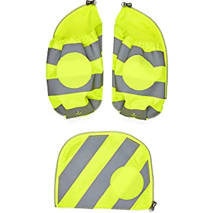 ergobag Seitentaschen mit Reflektorstreifen gelb