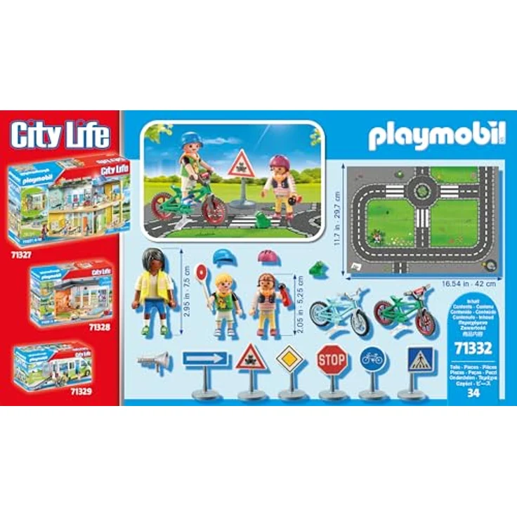 Playmobil® 71332 Fahrradparcours - Übungsplatz für sicheres Verhalten im Straßenverkehr, Playmobil® City Life – Bild 7