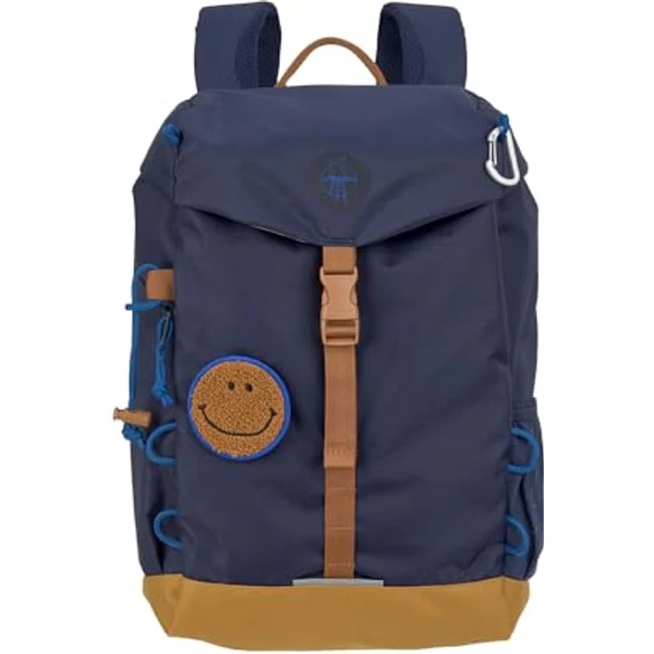 LÄSSIG Kinder Wanderrucksack Big Outdoor Adventure, gepolsterte Schultergurte, wasserabweisend, 14 Liter, navy – Bild 1