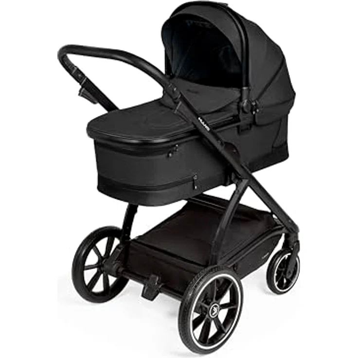 Muuvo Trick 2in1 Kombi Kinderwagen SET, multifunktional mit 3D-Airflow-Belüftung und Sonnenschutz, Jet Black – Bild 3
