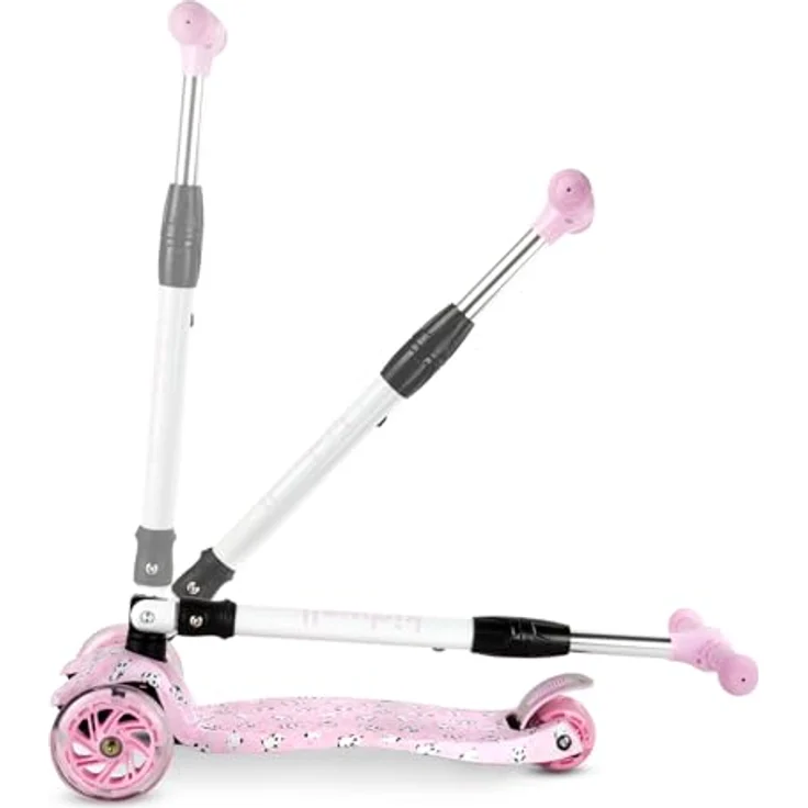 COIL VENTO Dreiradscooter Kinderroller, Balance-Roller mit ABEC-7-Lagern, 3-stufiger Lenkradverstellung und LED-Rädern – Bild 5