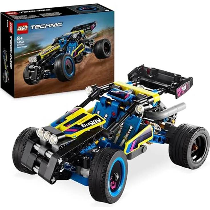 LEGO Technic Offroad Rennbuggy, Auto-Spielzeug für Kinder, Bausatz zum Bauen eines Buggy-Rennautos, Geschenk für 8-jährige Jungs und Mädchen, Rally-Auto-Modell 42164