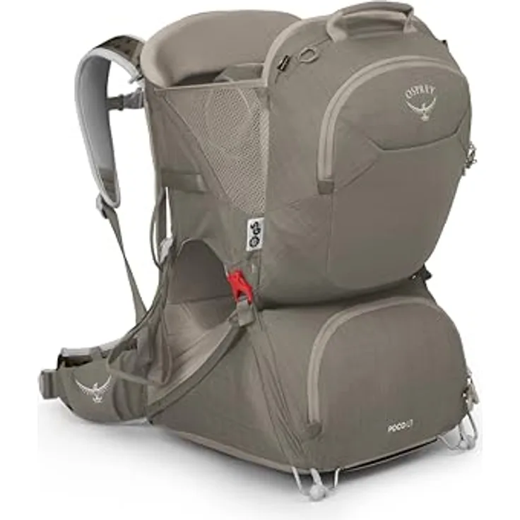 Osprey Poco LT, Babytrage für Outdoor-Aktivitäten, max. Traggewicht 22 kg, grau