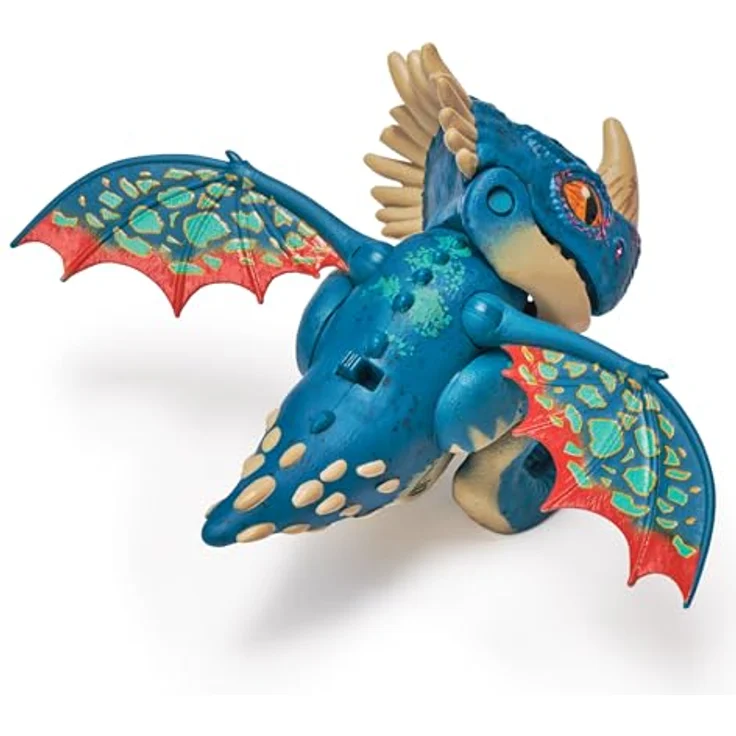 DreamWorks Dragons Interaktiver Mini-Drache Sturmpfeil, 9cm Figur mit über 25 Soundeffekten und beweglichen Flügeln, Spielzeug für Kinder ab 4 Jahren – Bild 4