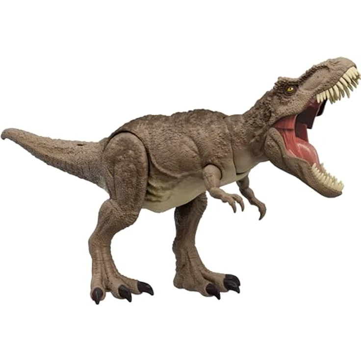 Mattel Jurassic World Tyrannosaurus Action-Figur HXF53, Rampage-Angriff mit Beiß-Action und Geräuschen, für den Kampf entwickelt – Bild 1