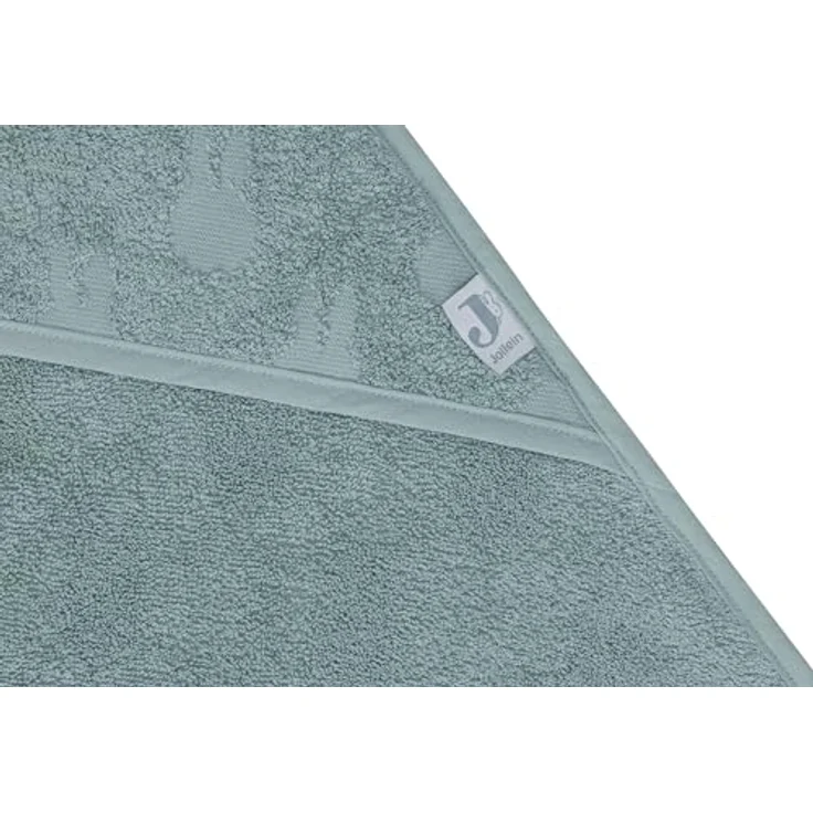Jollein Kapuzenhandtuch Baby - Frottee, Miffy Jacquard Sea Green - 100% Baumwolle - 75x75cm - OEKO-TEX-Zertifziert - Babyhandtuch mit Kapuze – Bild 5
