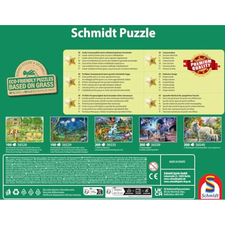 Schmidt Spiele 56558 Thomas Kinkade, Disney Mickey and Minnie, 200 Teile Puzzle mit spiegelfreier Mattlack-Oberfläche, 43,2 x 29,1 cm – Bild 5