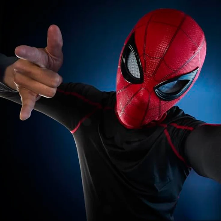 SPIDER-MAN Marvel Legends Series Spider-Man elektronische Maske mit Fernbedienung, Fernsteuerung für Augenbewegungen, Silikon-Textur, lizenziert aus Spider-Man: Homecoming – Bild 5