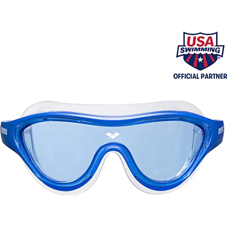 arena The One Mask Junior Anti-Fog Schwimmbrille für Kinder, Schwimmmaske mit Großen Verspiegelten Gläsern, UV-Schutz, Selbstjustierender Nasensteg, Orbit-Proof Dichtungen – Bild 2