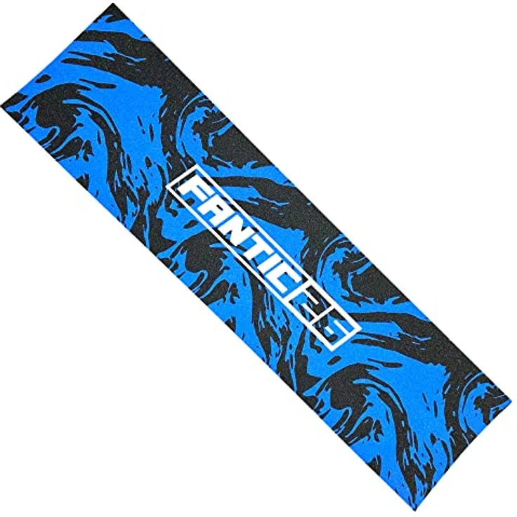 Fantic26 Stuntscooter Fantic26 Stunt-Scooter Griptape 58,5cm x 15,5cm Swirl Schwarz/Blau, reißfestes/wasserfestes PVC Material, extra starker Kleber – Bild 3