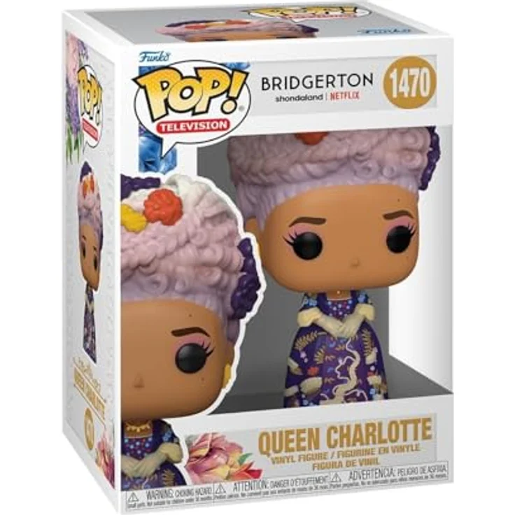 Funko POP! TV: Bridgerton - Queen Charlotte - ca. 9,5 cm Vinyl-Sammelfigur, offizielles Merchandise für Sammler und Fans – Bild 1