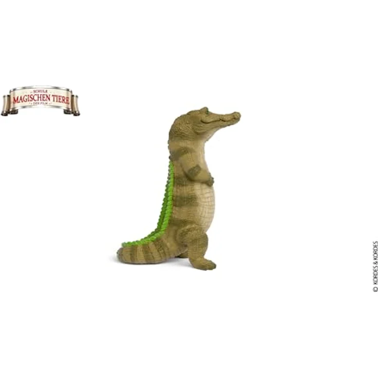 Schleich Rick das Krokodil, Figur aus Die Schule der magischen Tiere, ca. 7,6 x 5,8 x 8,2 cm, grün – Bild 5