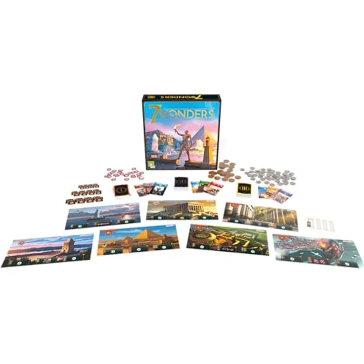 7 Wonders Version 2020 Asmodee Gesellschaftsspiel Strategiespiel - Französische Sprache – Bild 6