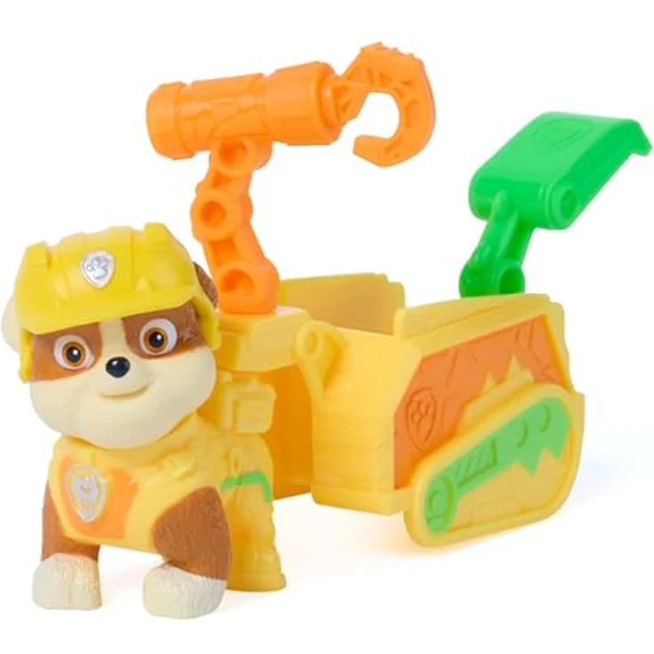 Spin Master PAW Patrol: Der Dino Film Rubbles Dino Werkzeug-Pack mit authentischer Rubble-Figur, Anhänger und 2 austauschbaren Werkzeugen, ab 3 Jahren, Mehrfarbig – Bild 8