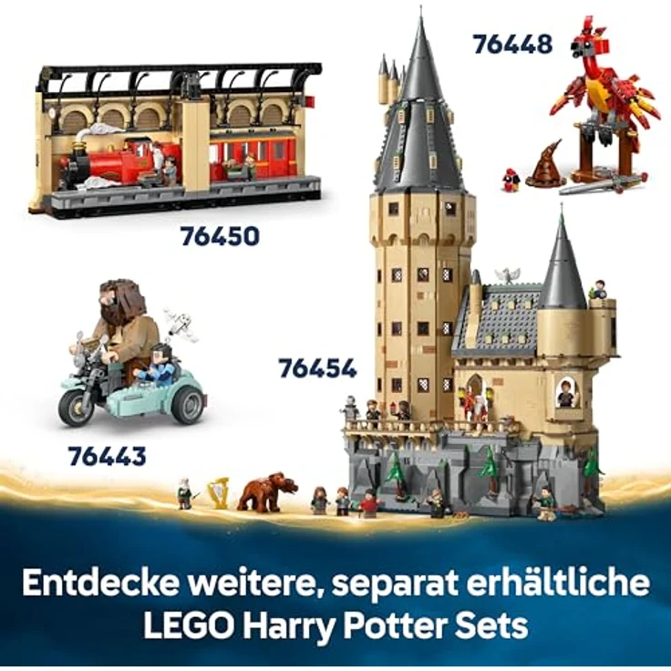 LEGO Harry Potter™ 76449 Beißendes Monsterbuch der Monster Bausatz, 518 Teile, interaktives Spielzeug mit Rückziehfunktion, Mehrfarbig – Bild 8