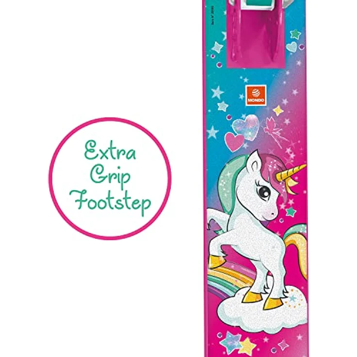 Mondo Toys Aluminiumroller UNICORN - verstellbarer Lenker - zusammenklappbar - 2 Räder - 28693 - für Jungen / Mädchen – Bild 4