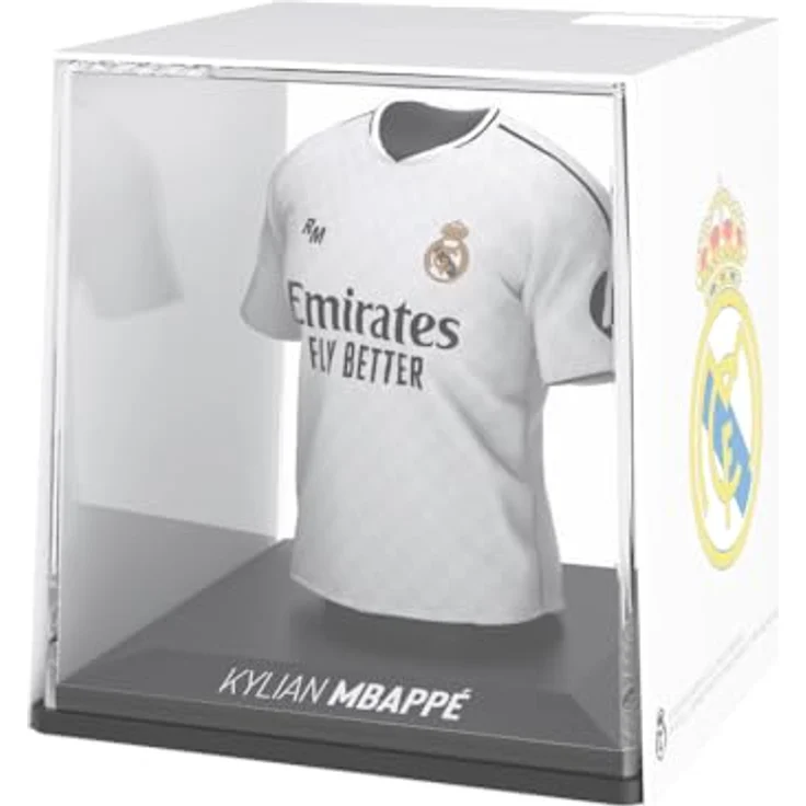 Banbotoys Mini-T-Shirt-Figur Real Madrid Mbappe, detailreiche Sammelfigur aus umweltfreundlichem Kunststoff, 9,5 cm hoch – Bild 1