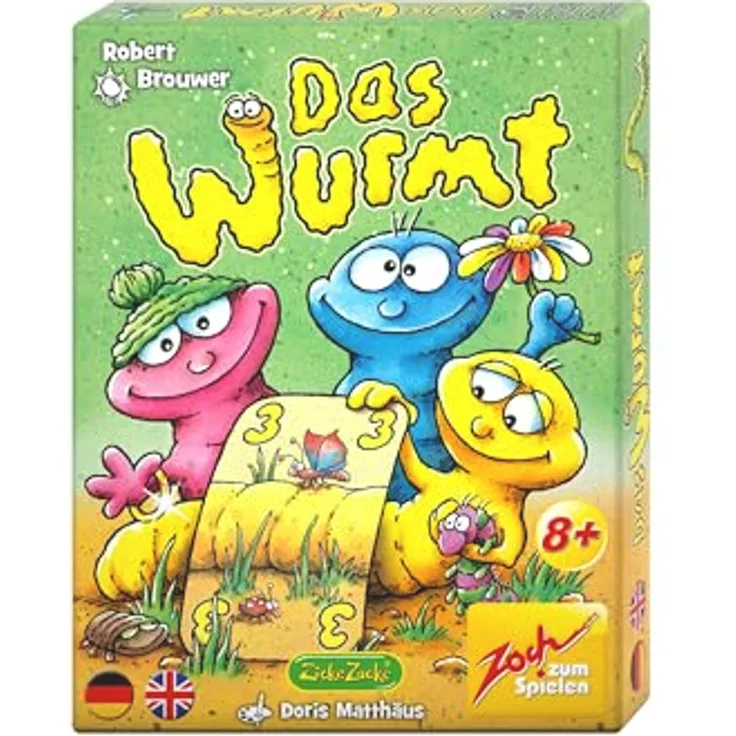 Zoch Das Wurmt - Taktisches Kartenspiel mit Aktionskarten, Risikomanagement und 110 Spielkarten für 2-5 Spieler ab 8 Jahren