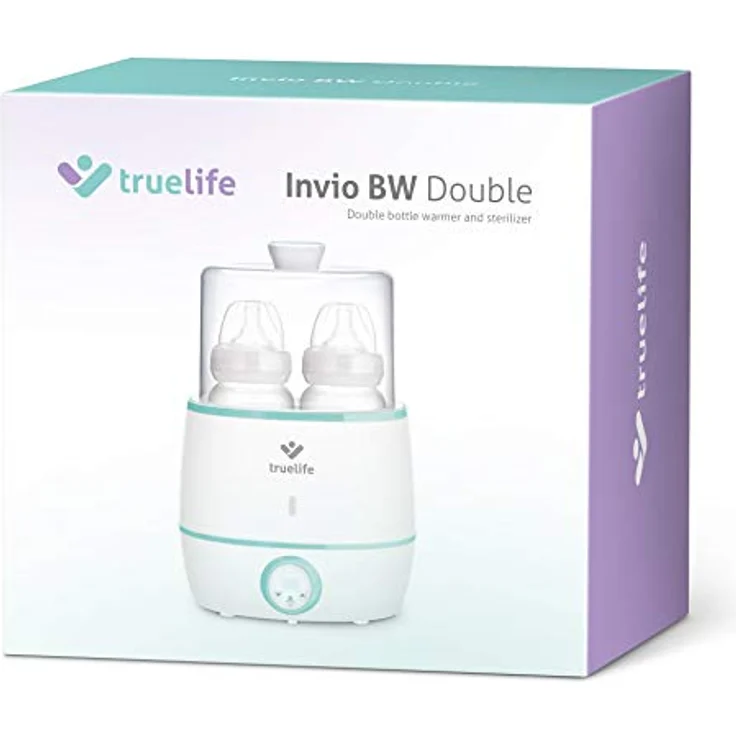 TrueLife Invio BW Double Flaschenwärmer und Sterilisator für 2 Babyflaschen, mehreren Stufen der bevorzugten Temperatur, LCD für Temperaturüberwachung, geräuscharmem Betrieb – Bild 3