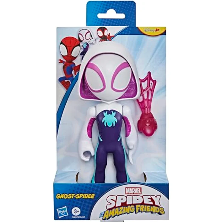 Hasbro Marvel Spidey and His Amazing Friends Ghost-Spider Figur, supergroß (23 cm), poseierbar, ab 3 Jahren – Bild 2