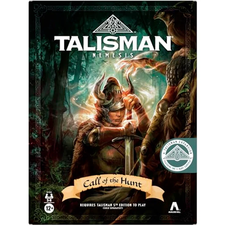 Avalon Hill Talisman Nemesis: Call of The Hunt Erweiterungspaket – Abenteuer-Strategiespiel für 3-6 Spieler, ab 12 Jahren, 60 Minuten Spielzeit, 5 Figuren, 1-vs.-viele Mechanik – Bild 1