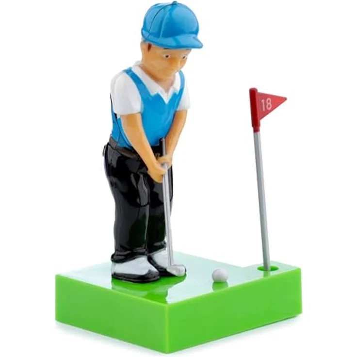 Puckator Golfspieler Solar Wackelfigur, grün/blau, 100 % Kunststoff, ca. 6 x 12,5 x 7 cm, in Geschenkverpackung – Bild 7