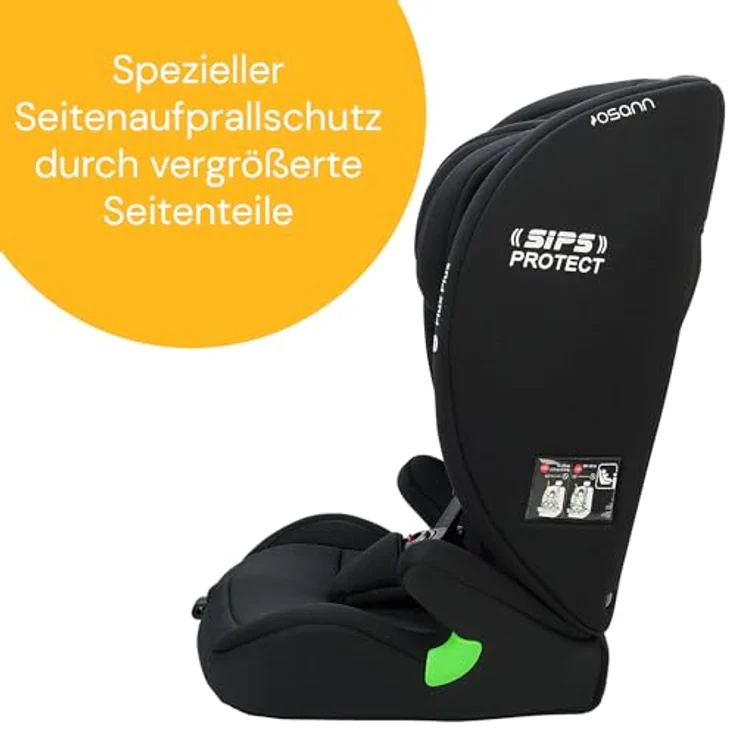 Osann Autokindersitz Osann Flux Plus i-Size, Kinderautositz (76-150 cm), ab: Geburt, 14-fach höhenverstellbare Kopfstütze, automatisch mitwachsendes Gurtsystem, ergonomisch geformte Sitzfläche, erhöhter Seitenaufprallschutz, Magnethalterungen, verschiedene Farben – Bild 8