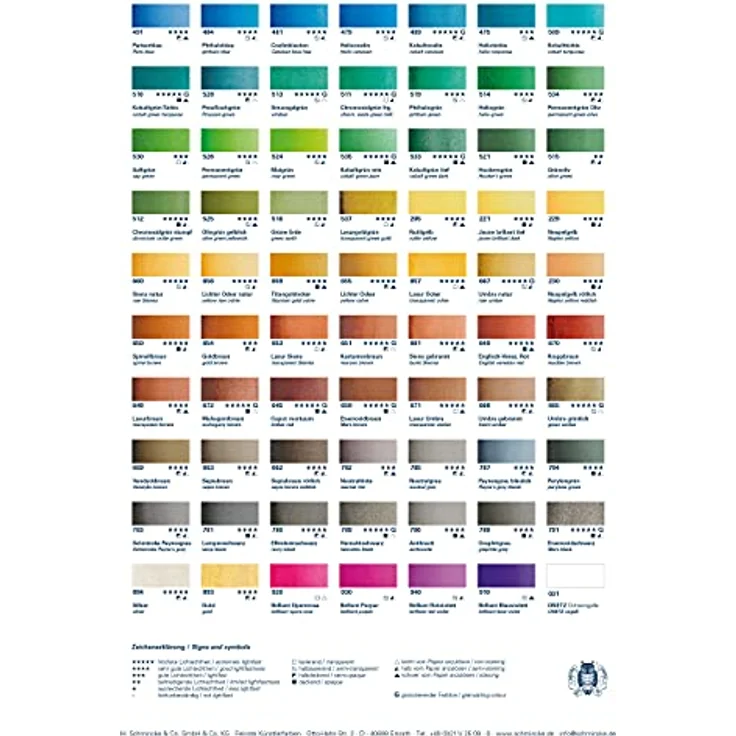 Schmincke HORADAM AQUARELL Premium Farbkasten mit 47 Farben, Holzkasten und Porzellanpalette, inkl. ONETZ, 74548097 – Bild 5