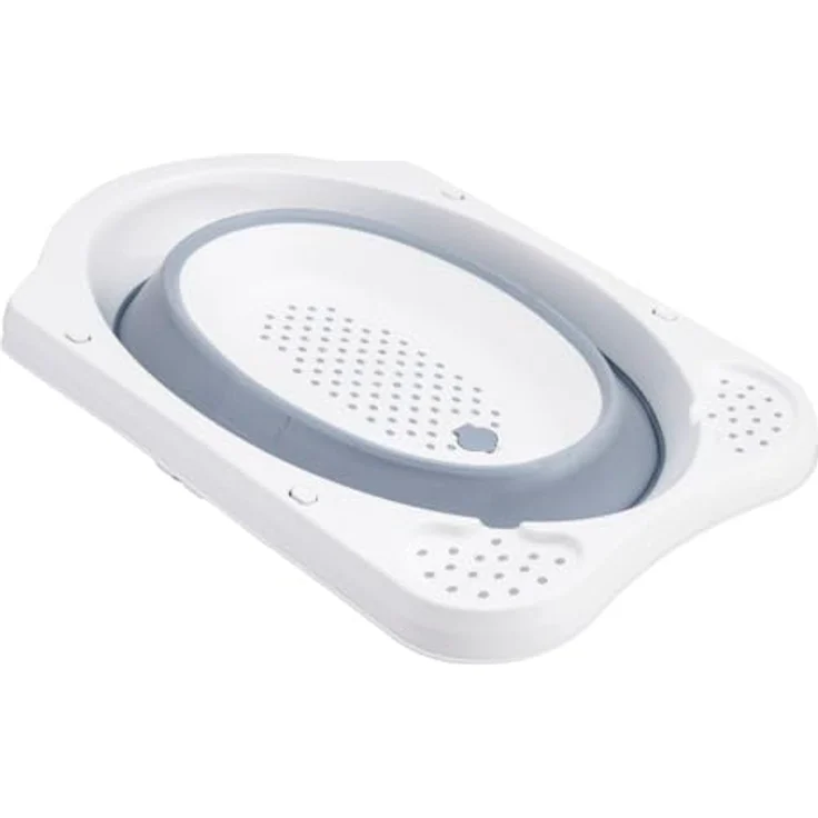 keeeper Faltbare Babywanne Maja, 33 l, 48 x 82 x 23,5 cm, Blau (Cloudy Blue) – Bild 5