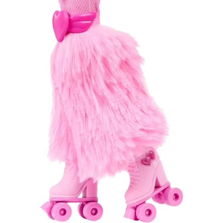 Mattel GmbH Barbie Dream Besties Skate Party Puppe Brooklyn, mit Rollschuh-Accessoires und langem braunem Haar – Bild 5