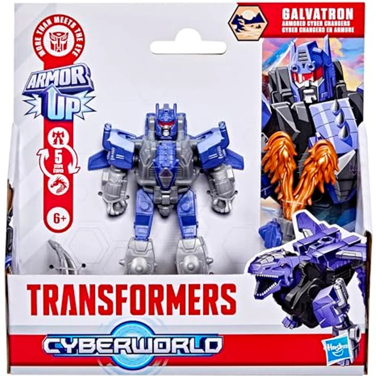 HASBRO Transformers Cyberworld Galvatron, 10 cm Figur mit verwandelbarem Flammenblaster und Junkion-Drachen-Modus – Bild 3