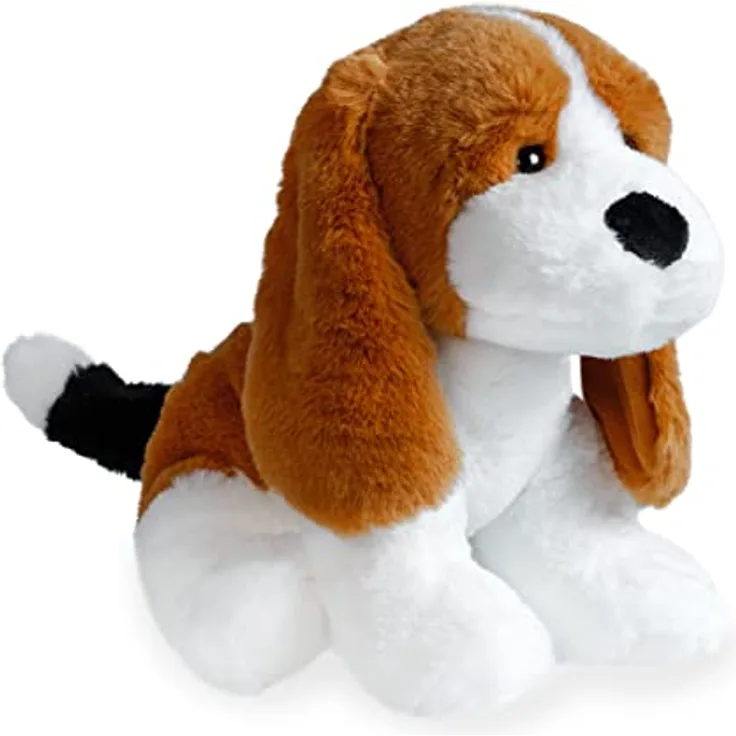 Mollis Kuscheltier - Kuschelhund - 30 cm - Plüschtier-Hund - Kinder-Kuscheltier - weiches Stofftier für Kinder und Babys (Beagle)