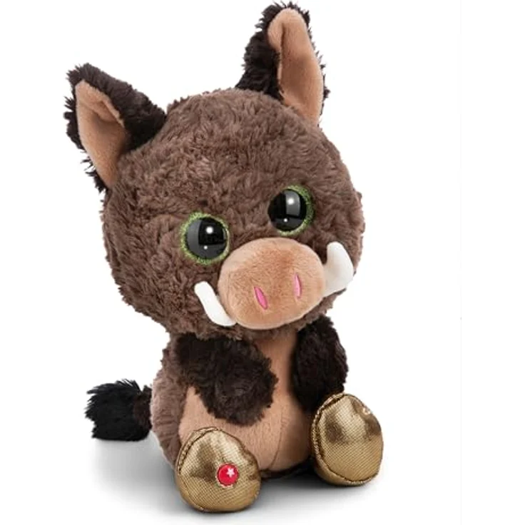 NICI Kuscheltier GLUBSCHIS Wildschwein Truffle Fluffle 25cm weiß - Weiches Plüsch-Stofftier mit niedlichem Gesicht, für Kinder & Erwachsene, tolle Geschenkidee – Bild 1