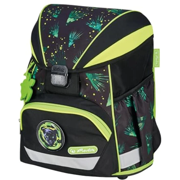 Herlitz Schulranzen Set Jungle Explorer, 6-teilig, ultraleichte ergonomische Schultasche für 1. Klasse, 22 L, wasserabweisend, mit Reflexmaterialien – Bild 2
