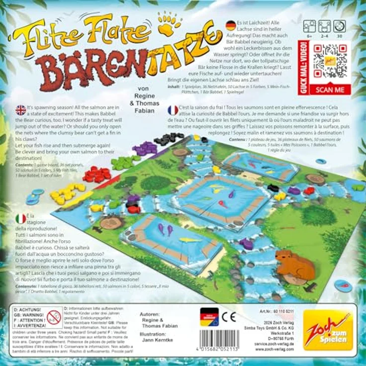 Zoch Flitze Flatze Bärentatze, Brettspiel für strategisches Denken und Geschicklichkeit – Bild 3