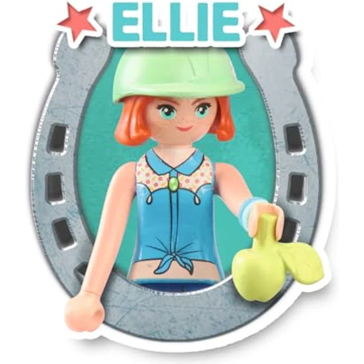 PLAYMOBIL 71358 Ellie & Sawdust, Westernübung Spielset mit Pferd und Reitausrüstung, Mehrfarbig – Bild 4
