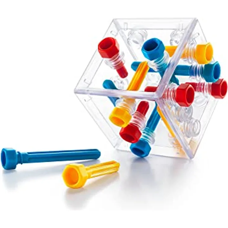 SMART Toys & Games Criss Cross Cube, Box-Puzzle mit 80 Herausforderungen für Logik- und Problemlösetraining, ab 8 Jahren