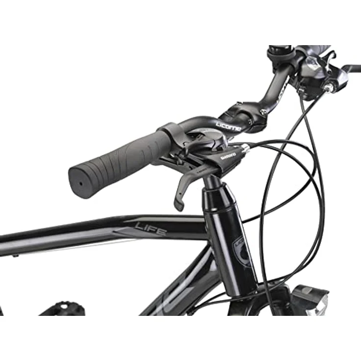 Licorne Bike Premium Trekking Bike in 28 Zoll - Fahrrad für Herren, Jungen, Damen und Herren - 21 Gang-Schaltung - Herren Citybike - Männerfahrrad - Life M-V-ATB - Schwarz/Grau – Bild 5
