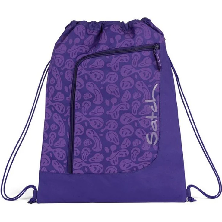 Satch Turnbeutel Sportbeutel, Gymbag aus recyceltem Polyester, kunterbunter Style