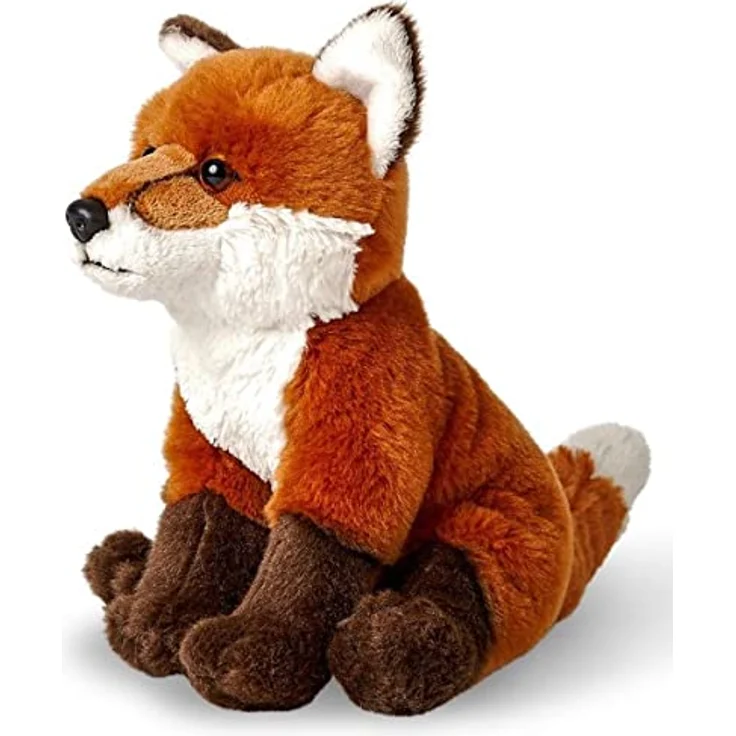 Uni-Toys Rotfuchs, sitzend – 21 cm Plüsch-Fuchs, kuschelweiches Plüschtier für Groß und Klein – Bild 1
