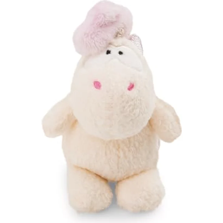 Nici Kuscheltier Theodor & Friends, Einhorn Creamy Pink 10 cm im Cupcake mit Schlaufe aus recycelten Materialien – Bild 3