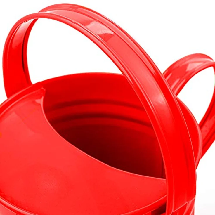 Bigjigs Toys Rote Gießkanne, Kinder-Gartengerät mit festem Ausgießer & zwei Griffen, ideal für kleine Gärtner – Bild 5