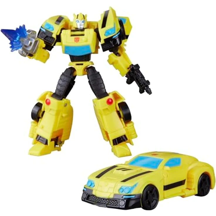 Hasbro Transformers Prime Changers Bumblebee, 2-in-1 Actionfigur mit 18-Schritt-Verwandlung, 13 cm, inkl. Blaster- und Energon Stinger-Accessoires, ab 6 Jahren – Bild 1