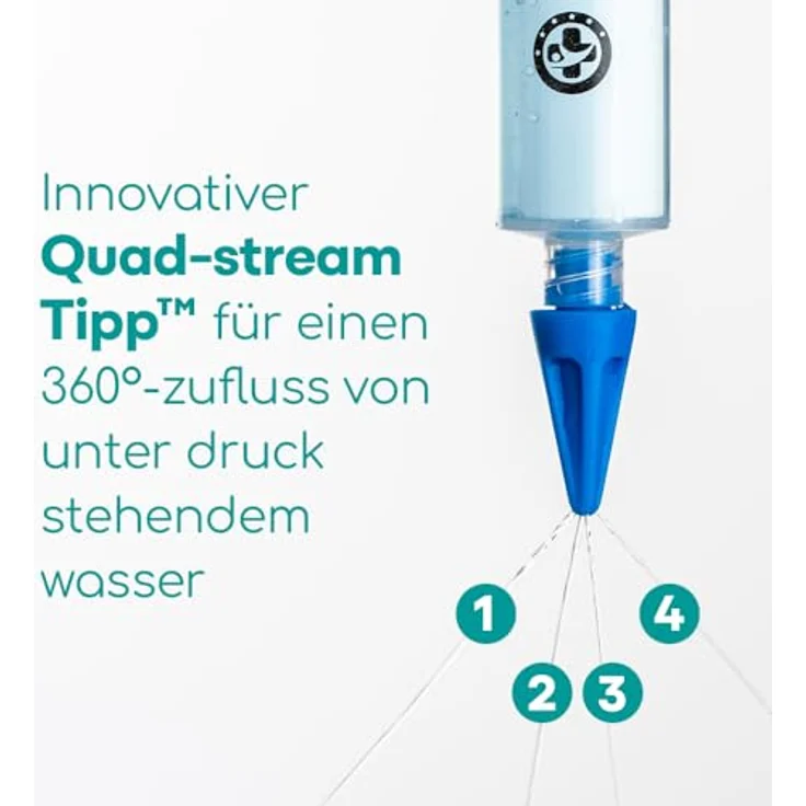 Medi Grade Ohrenreiniger und Ohr Wachs-Entferner Spritzen Set mit 3 x Sanften Quad-Stream Ohrenschmalz Entferner | Ohrenschmalzentferner Set für die Ohr Reinigung | Ohrenschmalz Entfernen – Bild 4