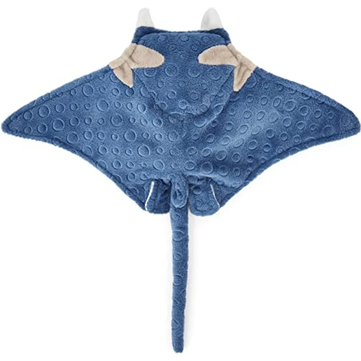Zappi Co Manta-Rochen Plüschtier, weich gefüllt, 31-33 cm, grau, ideal zum Kuscheln, pädagogisch wertvoll – Bild 4